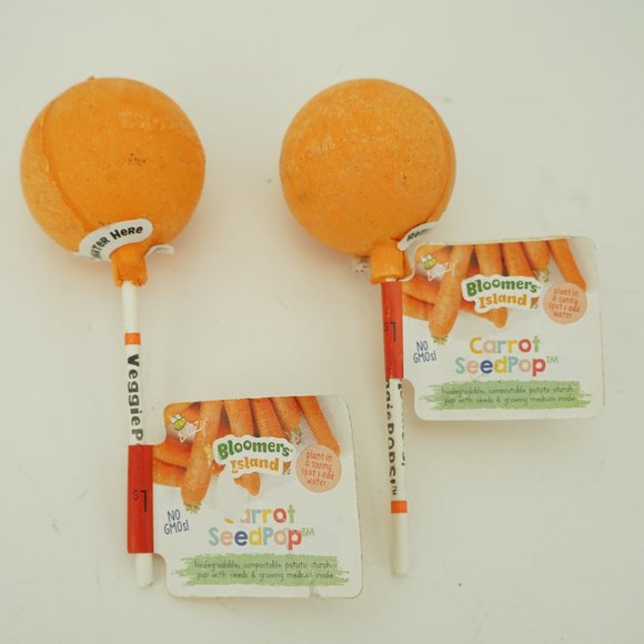 NEW Lot Of 2 Bloomers Island Veggie Pops Carrot - Picture 1 of 2